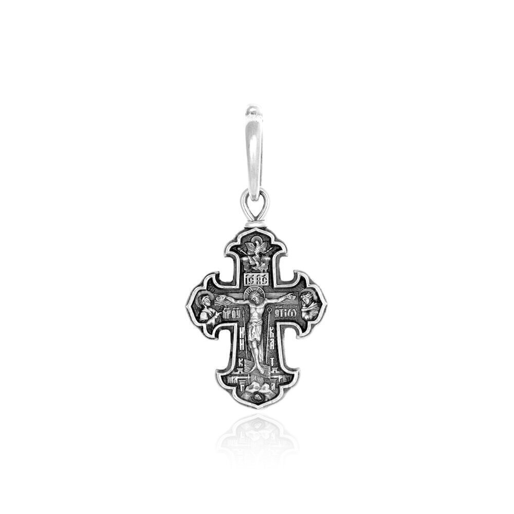 Купить Крест из серебра "Спаси и Сохрани" (98091)